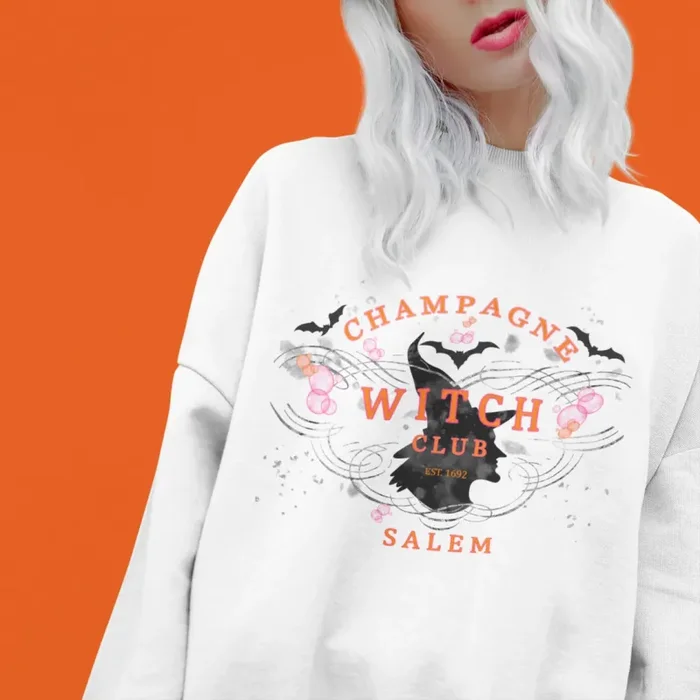 By Jodi LLC Witch Club Halloween Sweatshirt