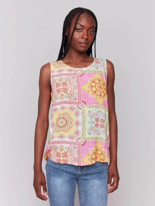 Carousel Sleeveless Blouse