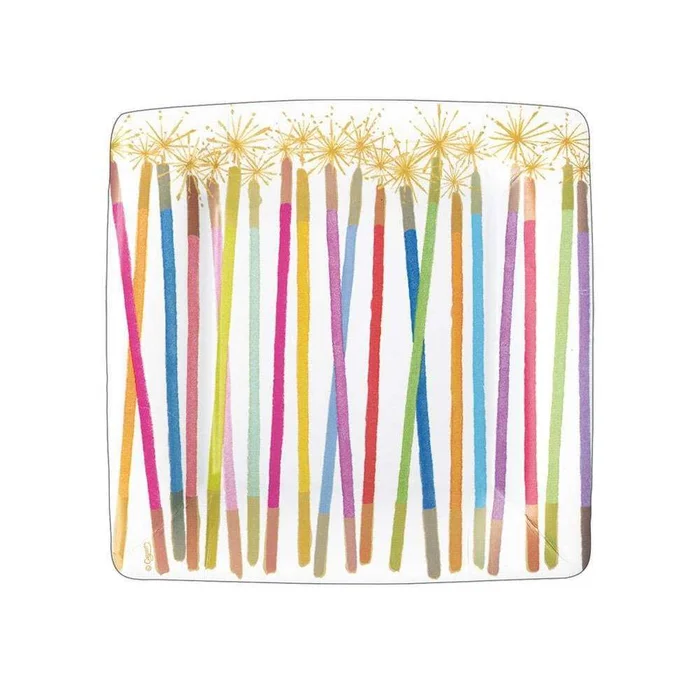 CASPARI CANDLES SALAD/DESSERT SQUARE PLATES