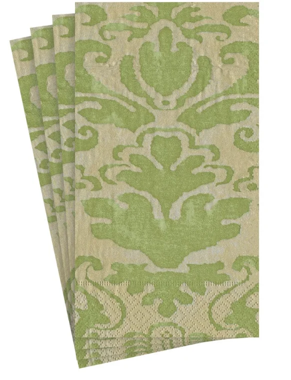 CASPARI GUEST TOWEL PALAZZO MOSS GREEN