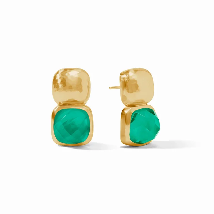 Catalina Earring-Iridescent Emeral Green