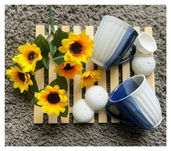 Ceramic Kitchen Azul Coffee Mug Set of 2