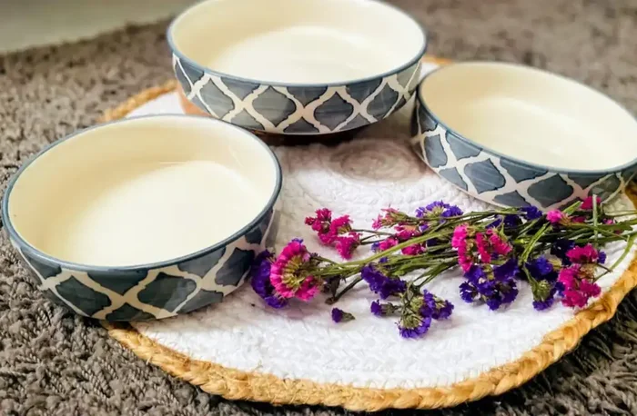 Ceramic Kitchen The Vintage Flat Bowl Set of 3