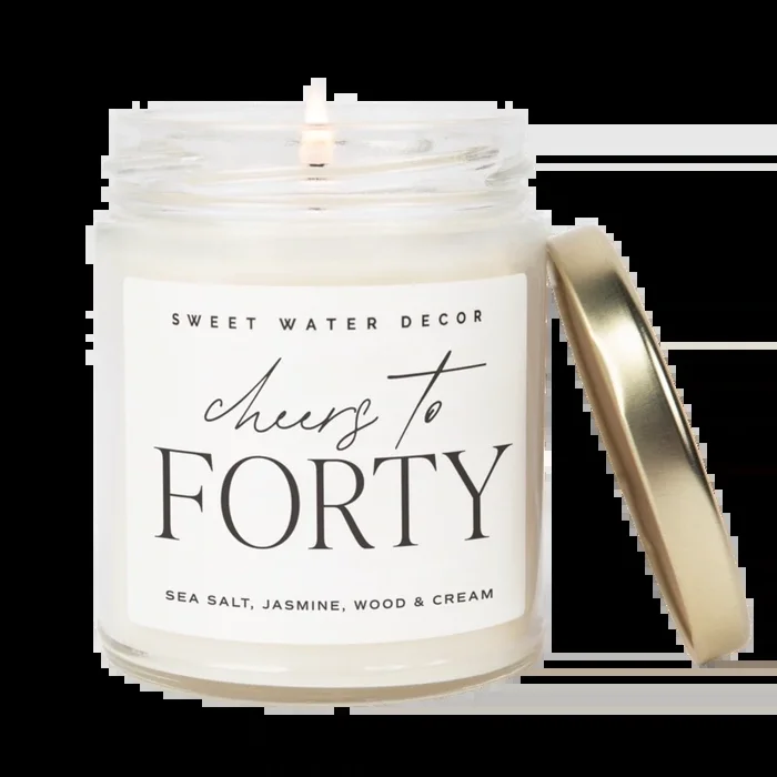 CHEERS TO 40 SOY CANDLE
