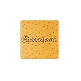 Cheesehead® Script Ceramic Coaster