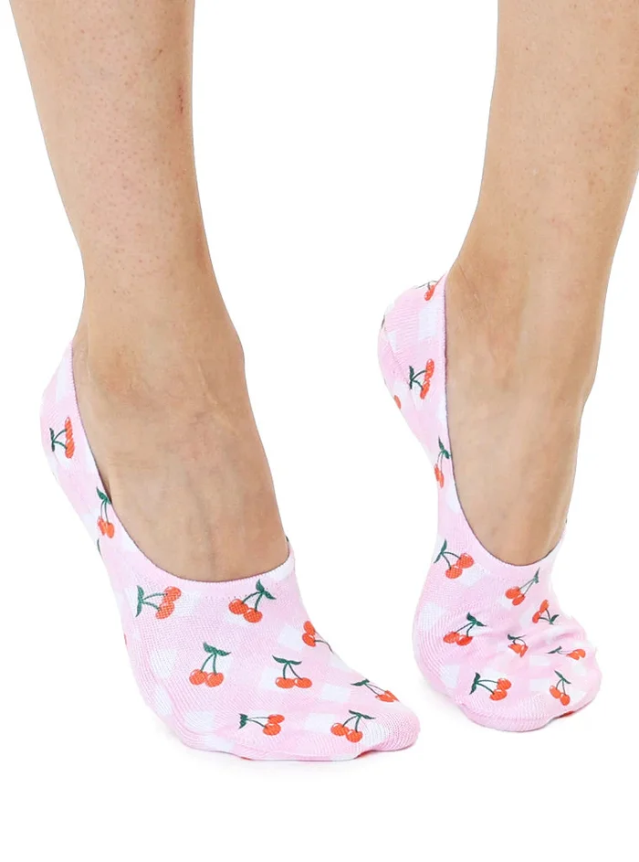 Cherry Liner No Show Socks