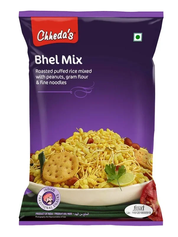 Chheda‘s Bhel Mix – Roased Puffed Rice, Peanuts, Besan Sev – Sev Kurmura (300g Pack of 1)