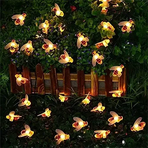 Christmas Vibes bee Shape Warm White String 16 LED Lights for Christmas Diwali Festival Decoration Party Decoration Light/Lights