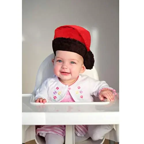 Christmas Vibes Brands Brown Plush Santa Cap for Christmas New Year Party & Made in India. Pack of Fifty for 6-24 Month(3392N18)