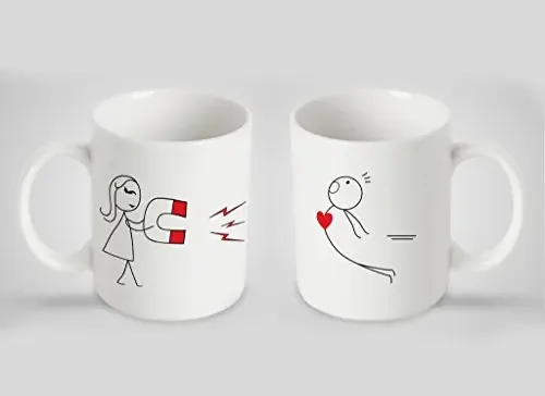 Christmas Vibes Ceramic Couple Mug (Multicolor) – 2 PC