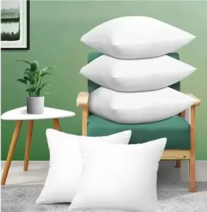 Christmas Vibes Cotton Fiber Square Cushion Fillers ((Pack of 2 White 20×20 inch) Sofa Cushion Filler Lumbar Cushion Couch Throw Pillow Cushion Rectangular Filler
