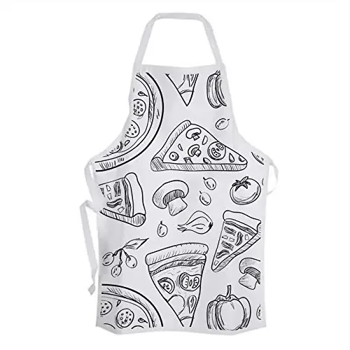 Christmas Vibes Cotton Kitchen Apron – 1 pc Printed Apron Quirky Apron Funny Apron Gifts for Cook Gift for Chef Gift for Wife Gift for mom AP00084