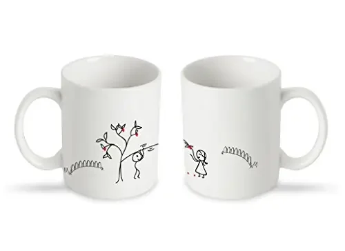 Christmas Vibes Couple Mug – (2 pc) Gift for Couples