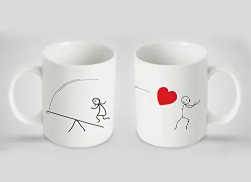 Christmas Vibes Couple Mug – (2 pc) Gift for Couples
