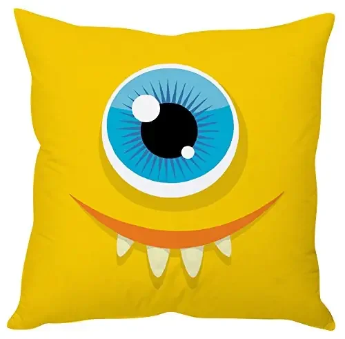 Christmas Vibes Cute Cartoon Kids Cushion Cover (12×12 inches) – 1 pc