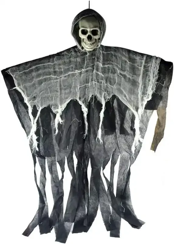 Christmas Vibes Halloween Decorations Hanging Halloween Skeleton Ghosts for Haunted House Yard Outdoor Halloween Party Haunted House Theme Party Celebration. Decorations