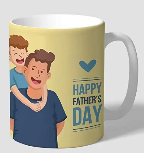 Christmas Vibes Porcelain Bone China Coffee Mug for Father‘s Day (Multicolour 300 ml)