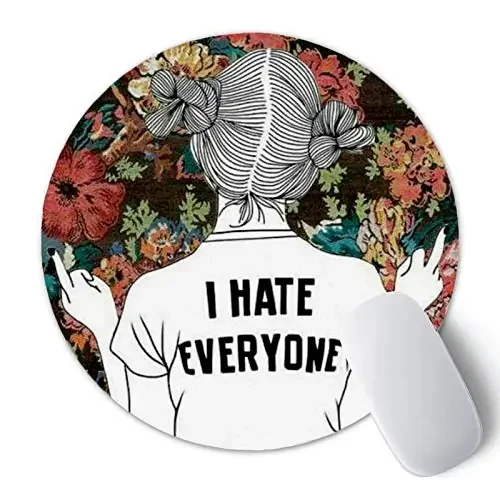 Christmas Vibes Printed Anti Skid Round Mouse Pad for Desktop Computer PCs and Laptops (Pack of 1) Gaming Mouse Pad Round Mousepad RMP221
