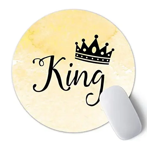 Christmas Vibes Printed Anti Skid Round Mouse Pad for Desktop Computer PCs and Laptops (Pack of 1) Gaming Mouse Pad Round Mousepad RMP27