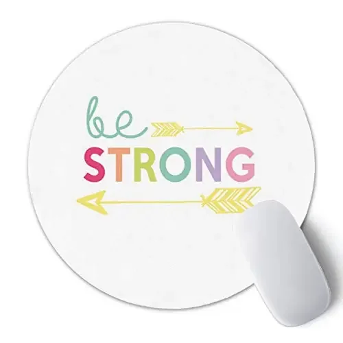 Christmas Vibes Printed Anti Skid Round Mouse Pad for Desktop Computer PCs and Laptops (Pack of 1) Gaming Mouse Pad Round Mousepad RMP282