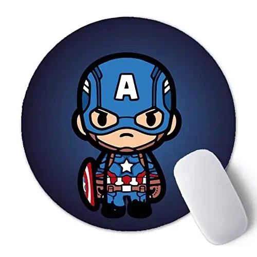 Christmas Vibes Printed Anti Skid Round Mouse Pad for Desktop Computer PCs and Laptops (Pack of 1) Gaming Mouse Pad Round Mousepad RMP54