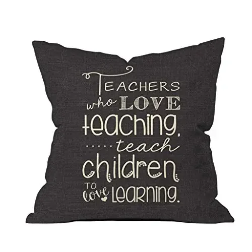 Christmas Vibes Teacher‘s Day Cushion Cover with Insert (12×12) – 1 Pc Teachers Day Gift Gift for Teachers