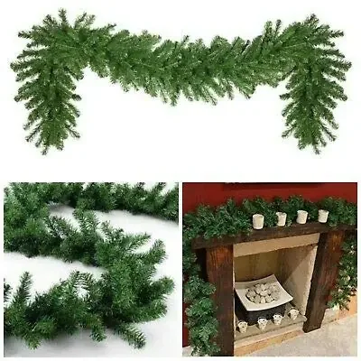 Christmas Vibess Artificial 1 pcs Green Colour Pine Wreath Merry Christmas Strings Garlands Xmas Garland for X mas Christmas Tree Decoration and Home Decor