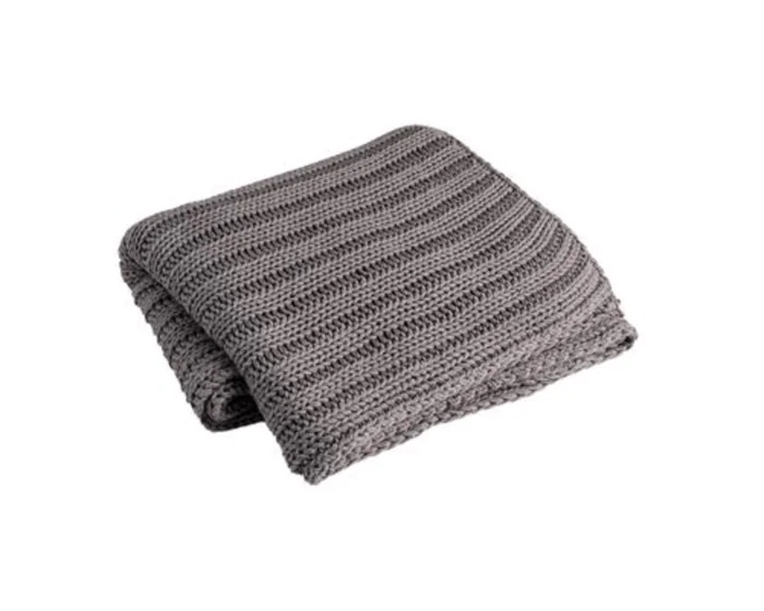 Chunky Channel-Knit Throw