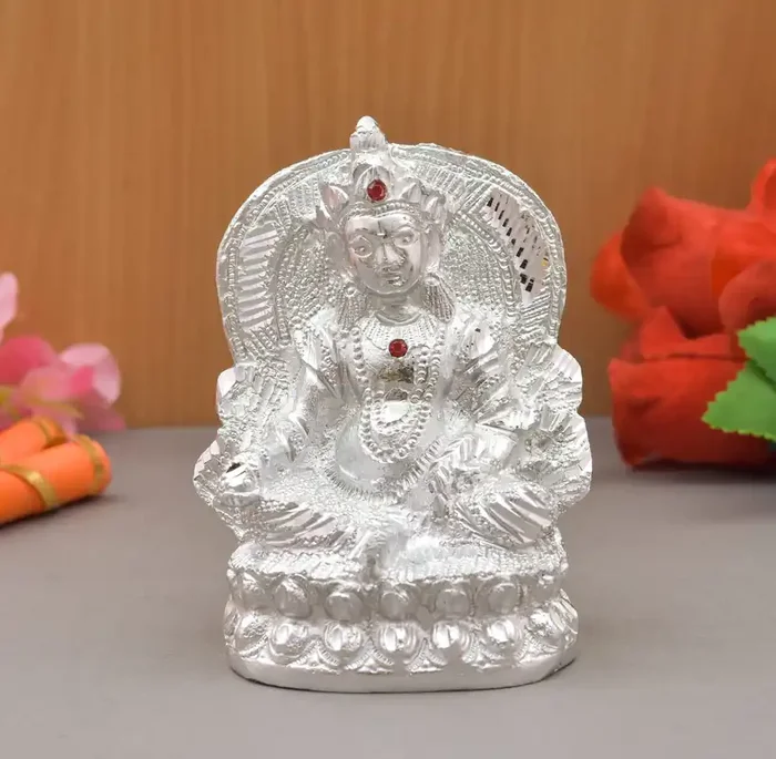 CHURU SILVERWARE Lord Kuber Statue for Wealth and Harmony God kuber Idol Kuber ji ki murti for puja Decorative