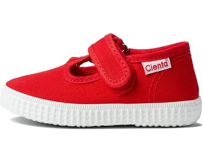 Cienta 50000.02 Velcro T-Strap – Red: EU 21/US 5.5