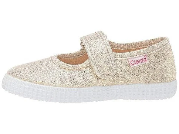 Cienta 56083 Mary Jane – Gold Metallic: EU 23