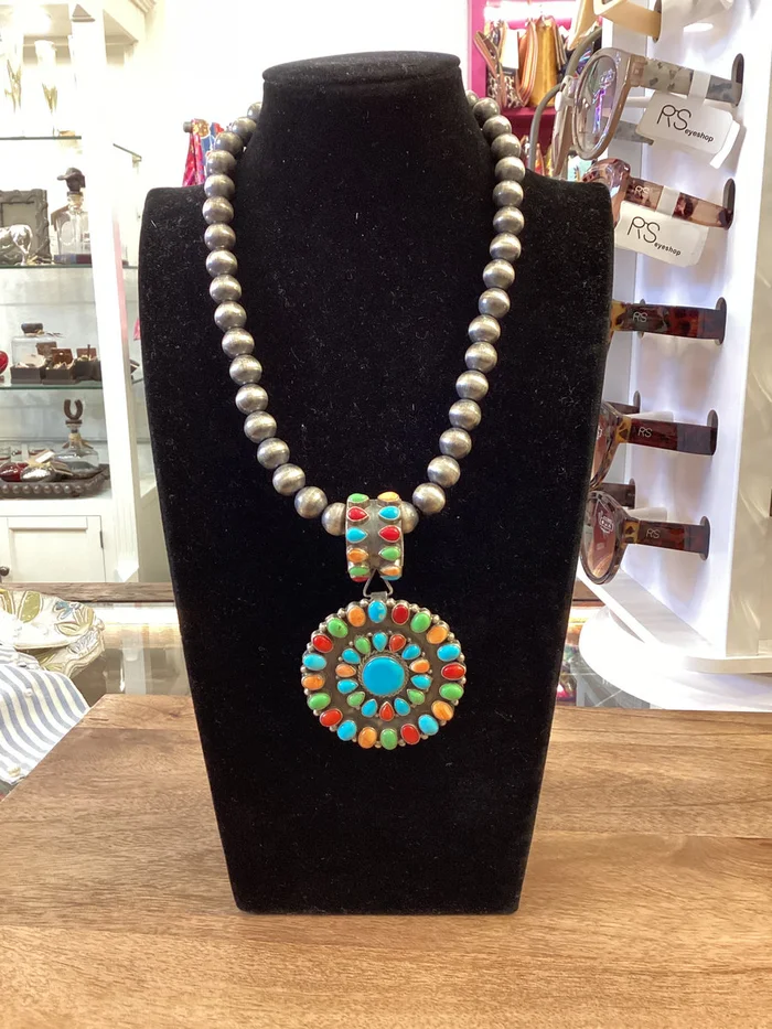 Circle of Life Pendant – Multi Stone