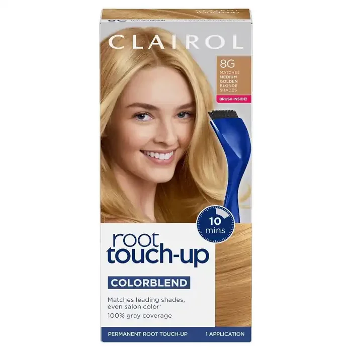 Clairol Root Touch-Up Permanent Hair Color – 8 Medium Blonde Hair Dye Kit
