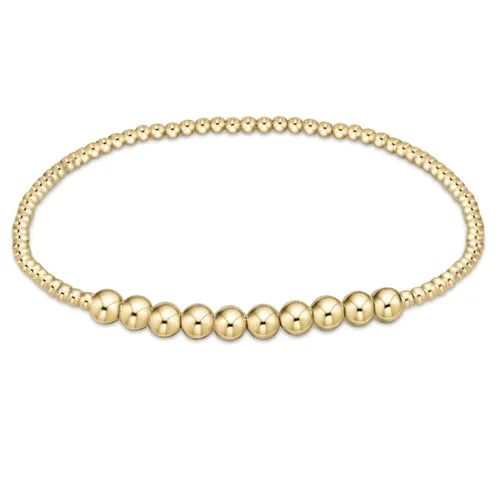 classic gold beaded bliss 2mm bead bracelet – 4mm gold
