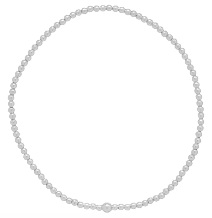 CLASSIC STERLING 2.5MM BEAD BRACELET