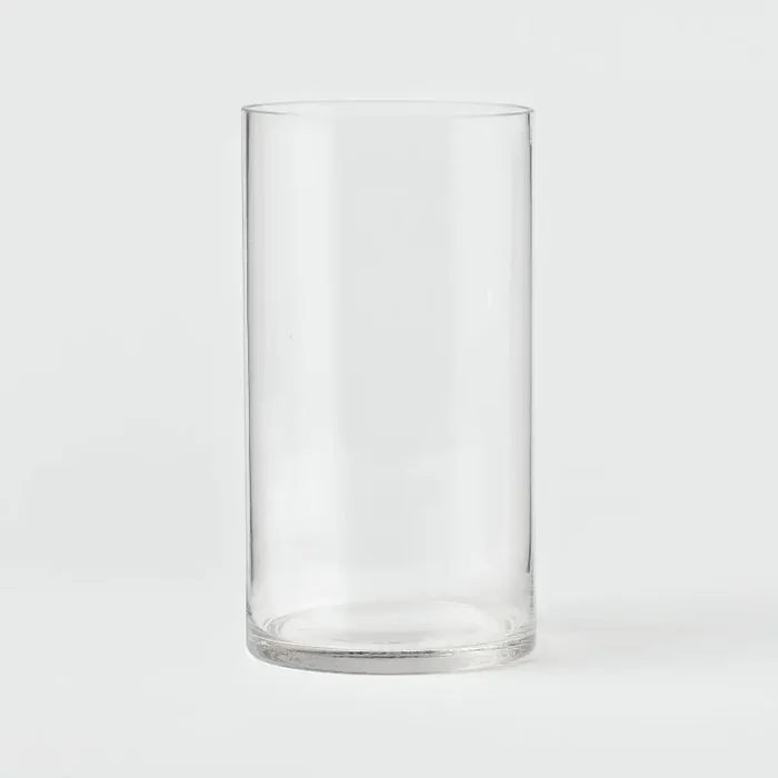 Clear Hurricane 3″ x 8″ Pillar Candle Holder – Room Essentials™ Sophisticated Tabletop Glass Decor