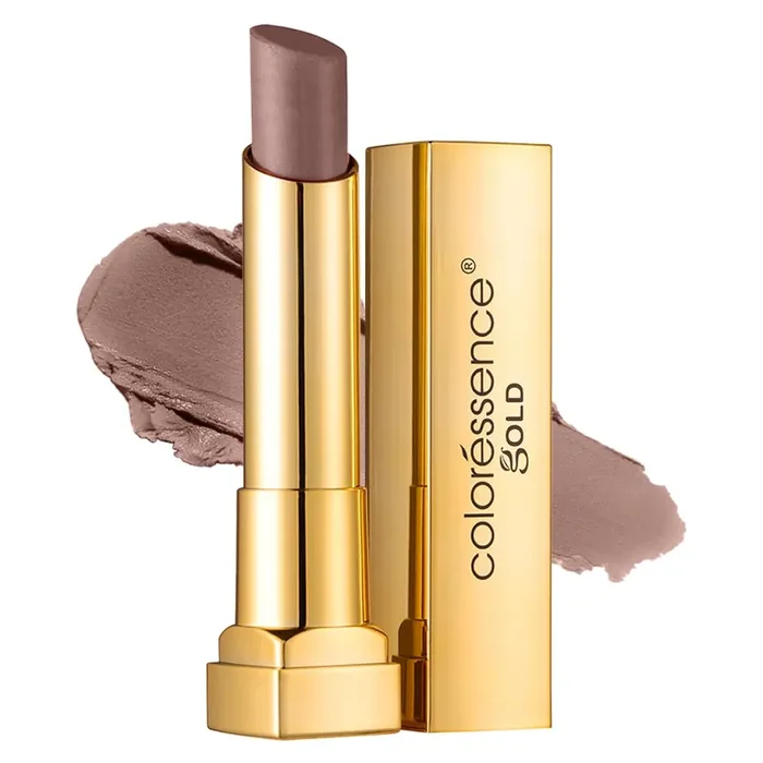 Coloressence Pure Matte Lipstick 9 Hours Stay Waterproof & Highly Pigmented One Swipe Application – Deep Brown, 3.3Gm