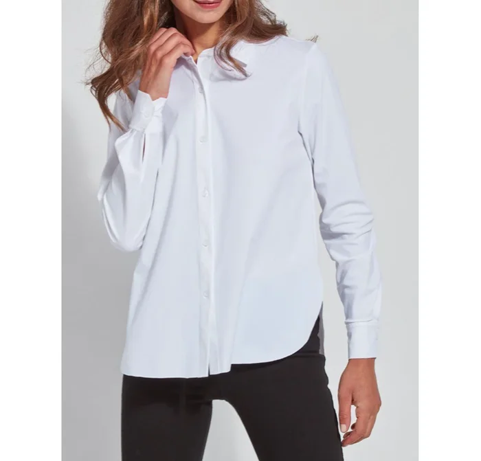 Connie Slim Button-Down Blouse