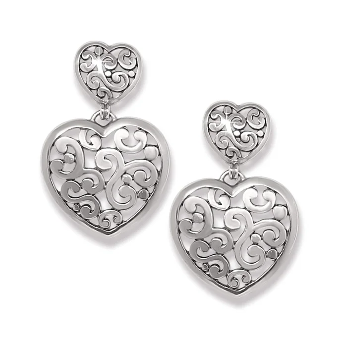 Contempo Heart Double Post Earring