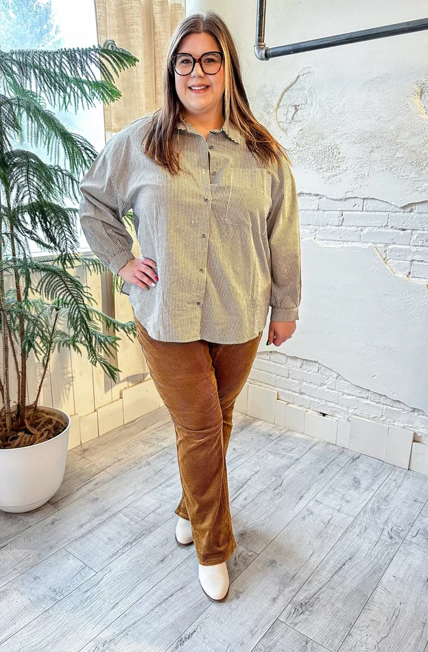 Cordelia Bootcut Corduroy Pants in Camel (GHG)