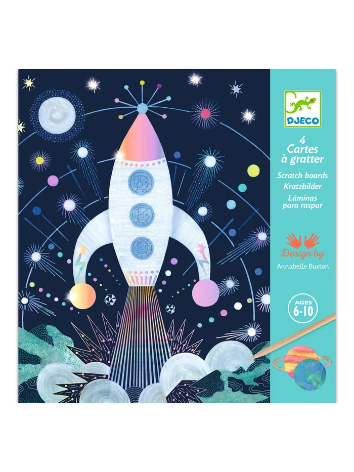 Cosmic Mission Scratch Art