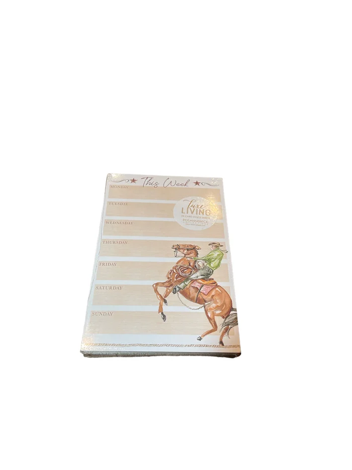 Cowboy Weekly Notepad