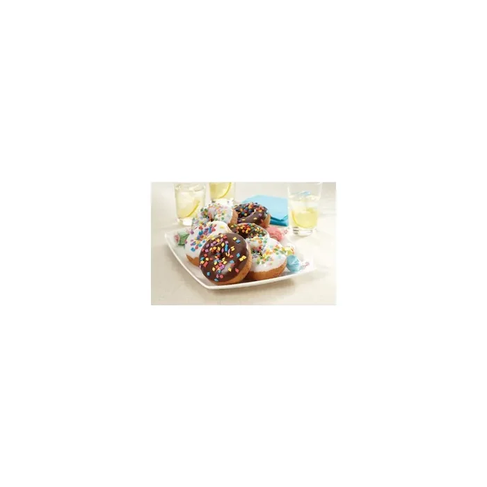 Cub Bakery Assorted Iced Cake Donuts With Sprinkles, 4 White, 4 Chocolate, 1 Each
