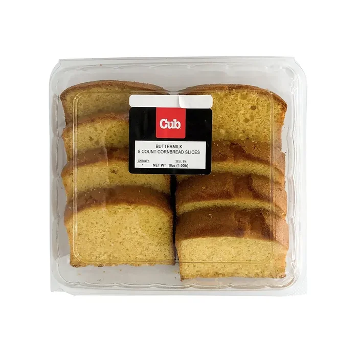 Cub Bakery Buttermilk Cornbread Loaf Slices 8 Count, 1 Each