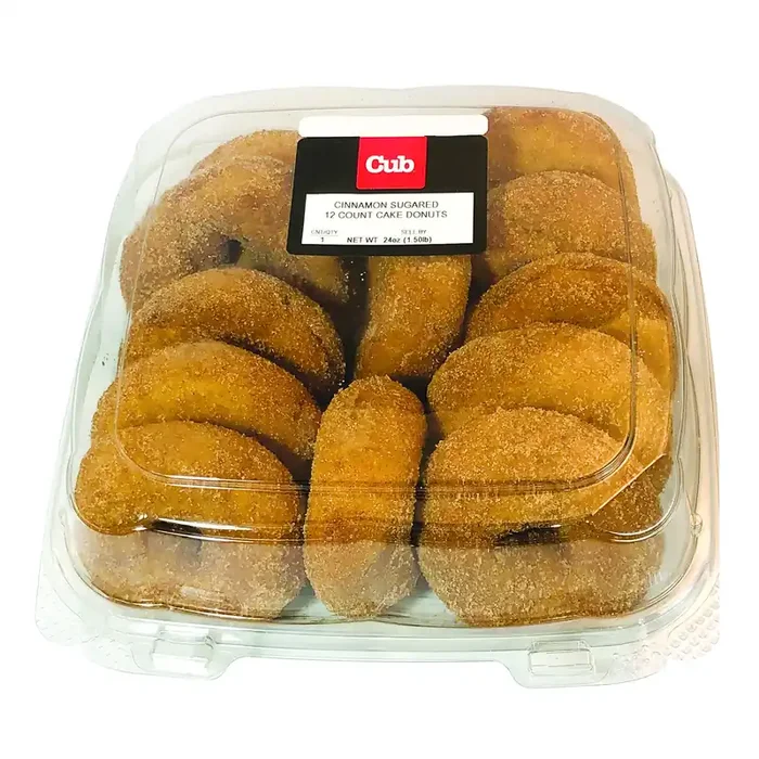 Cub Bakery Cinnamon Sugared Cake Donut, 12 Each
