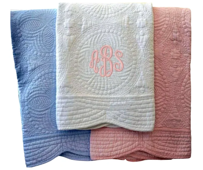 CUSTOM MONOGRAM HEIRLOOM QUILT
