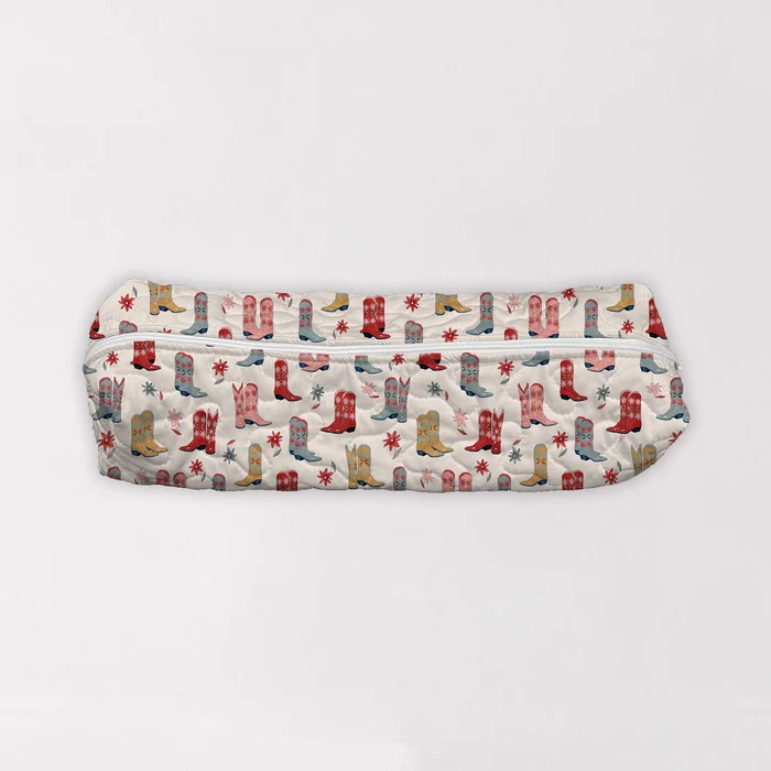 Daisy Boots Linen Quilted Hot Tools Bag
