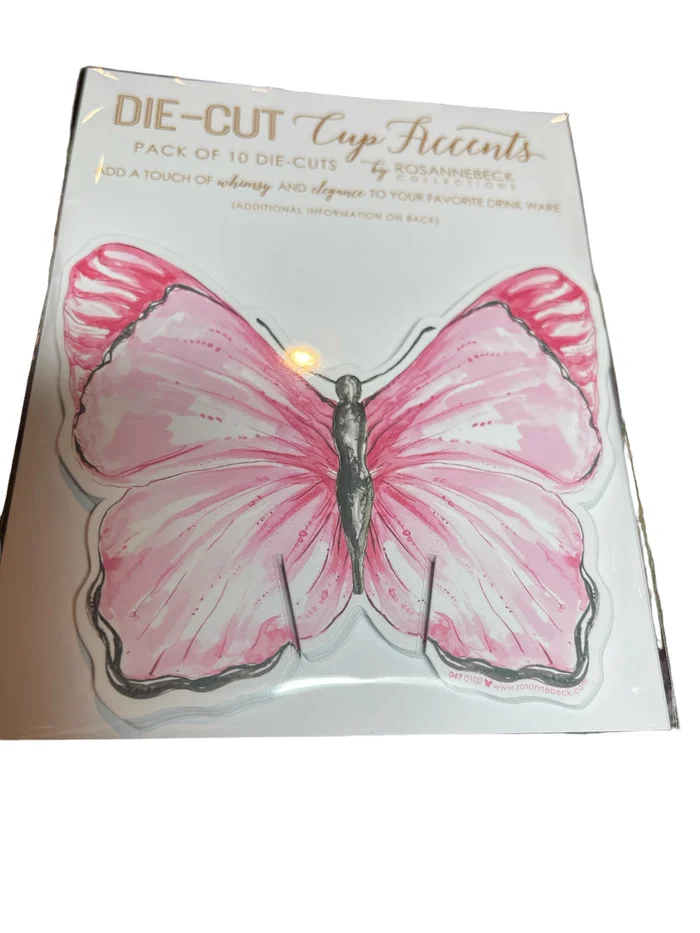 Die Cut Cup Accents-Butterfly