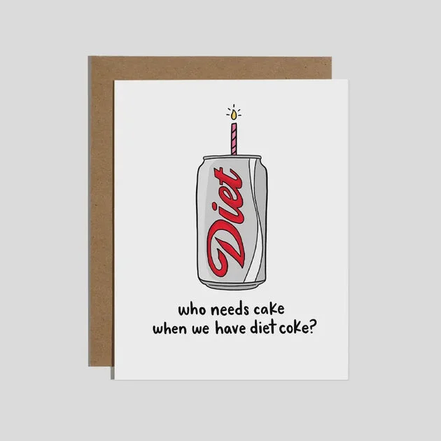 Diet Coke Birthday Card