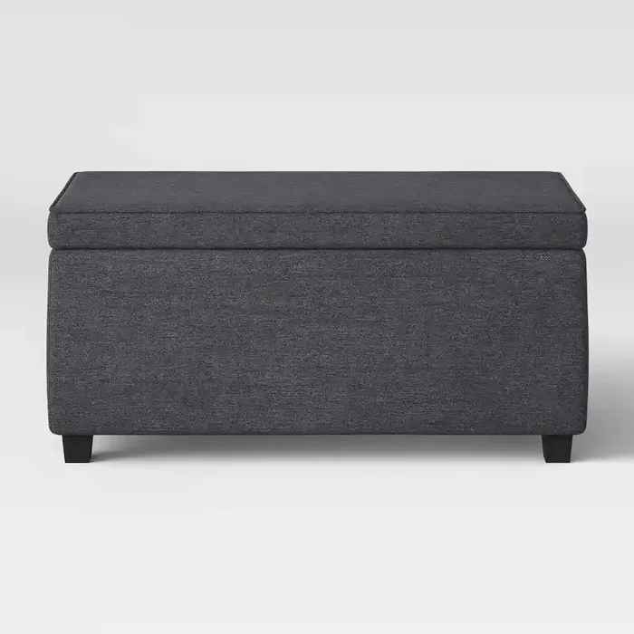 Double Storage Dorm Ottoman Dark Gray – Room Essentials™